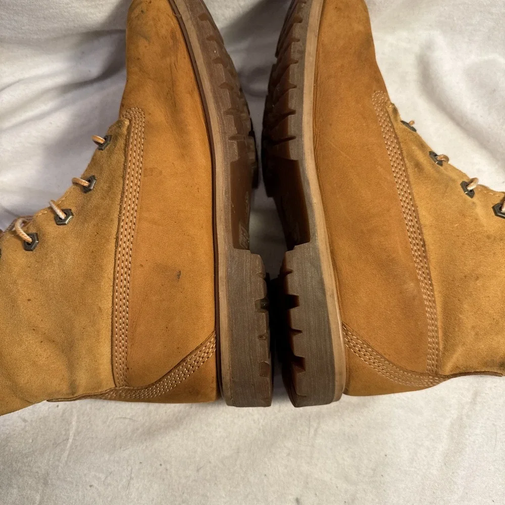 Timberland Leather 8329R Fold Down Teddy Fleece Lined Waterproof Boots Women 8.5